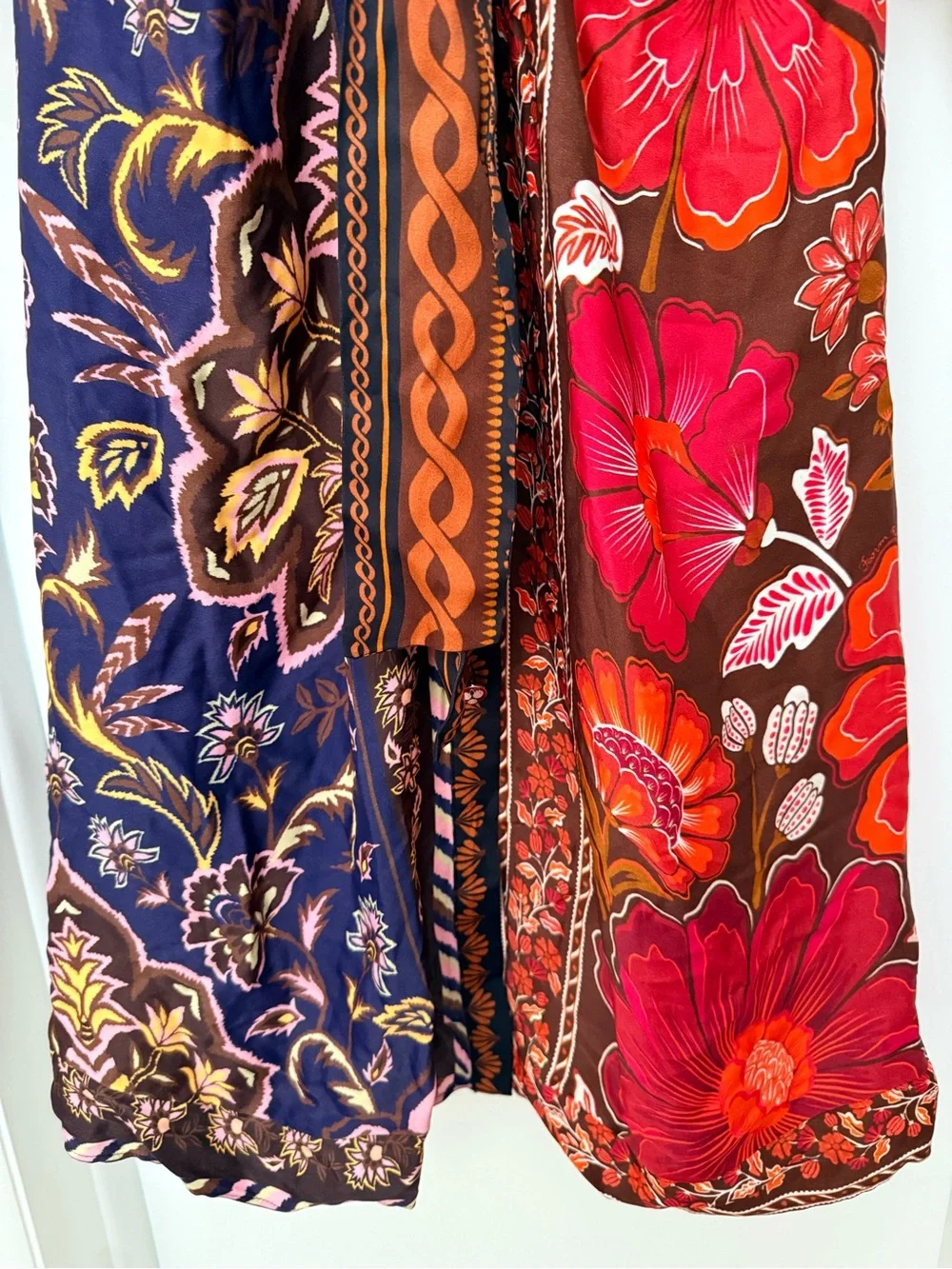 NWOT FARM Rio Miranda Mix Print Midi Dress - Picture 12 of 14